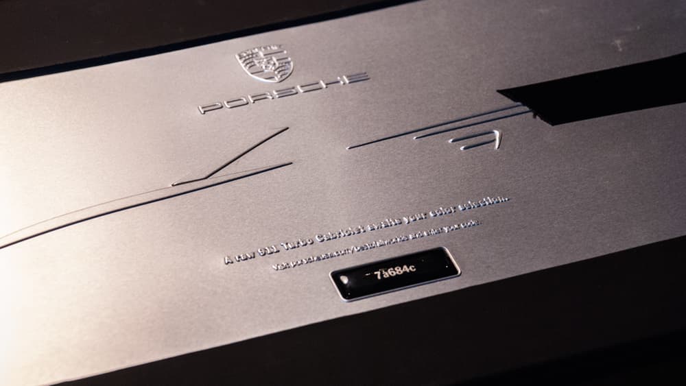 Recipients were invited to go online to visit a special microsite containing inside information on Porsche’s color palate for the new vehicle. They could log in with the special code they were given, and the experience knew who they were and who their local Porsche dealer was.
