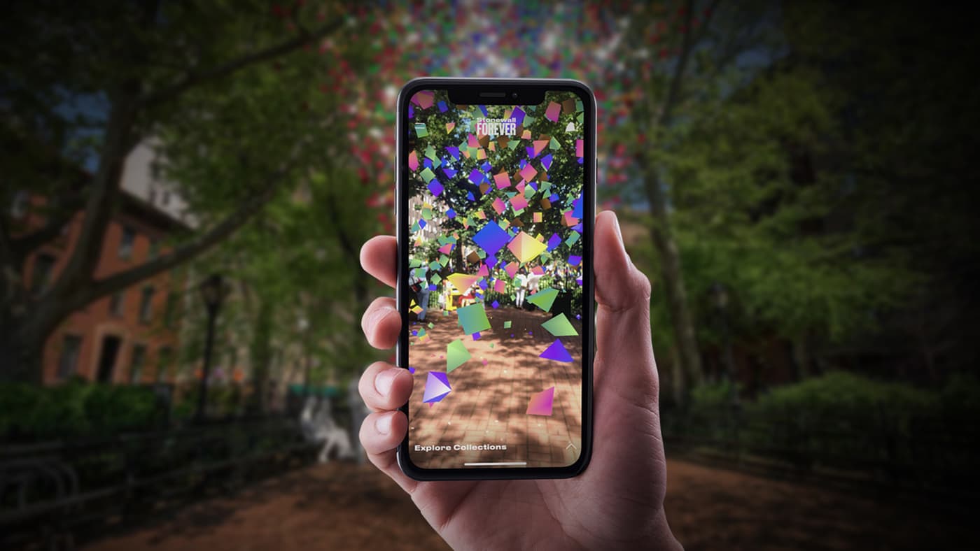 I was contacted by Stink Studios to help with the AR application. Our application is a Unity build that is targeted for iOS and Android phones and tablets. My focus was on developing a fluid UI across all devices, as well as the core application architecture. I also developed the flow to allow users to upload and share their own stories to the Stonewall Forever digital monument.