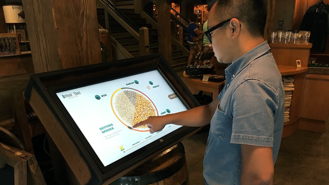 In 2017, the Craft Your Perfect Bourbon experience got an additional life has an interactive kiosk in the visitor center at the Buffalo Trace distillery in Frankfort, Kentucky.